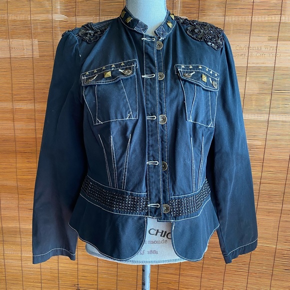 black denim jacket size 16